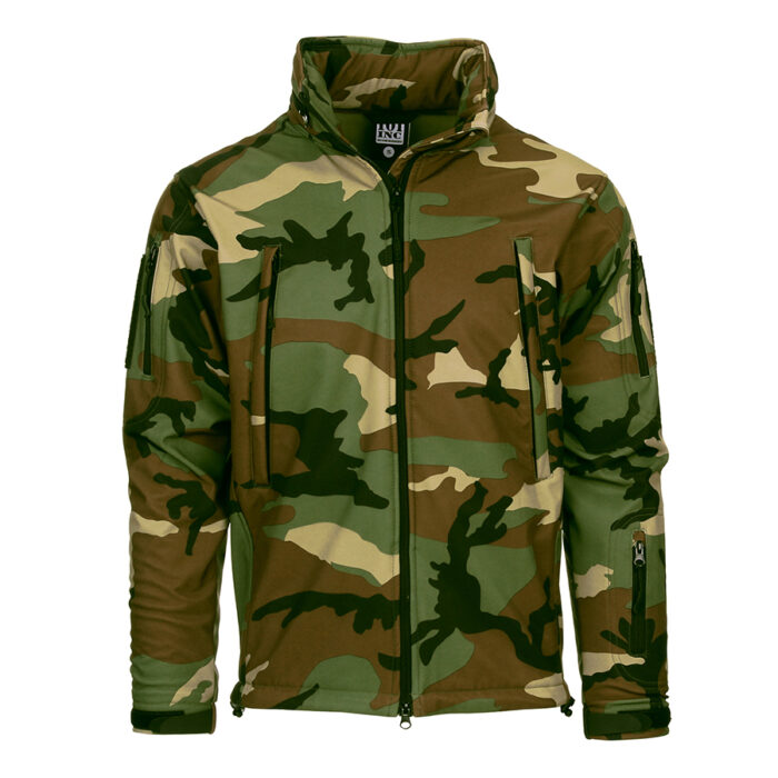 Tactical Softshell Jacket - Woodland-0