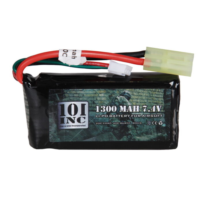 LI-PO BATTERIJ 7.4V -1300 MAH BLOCK-0