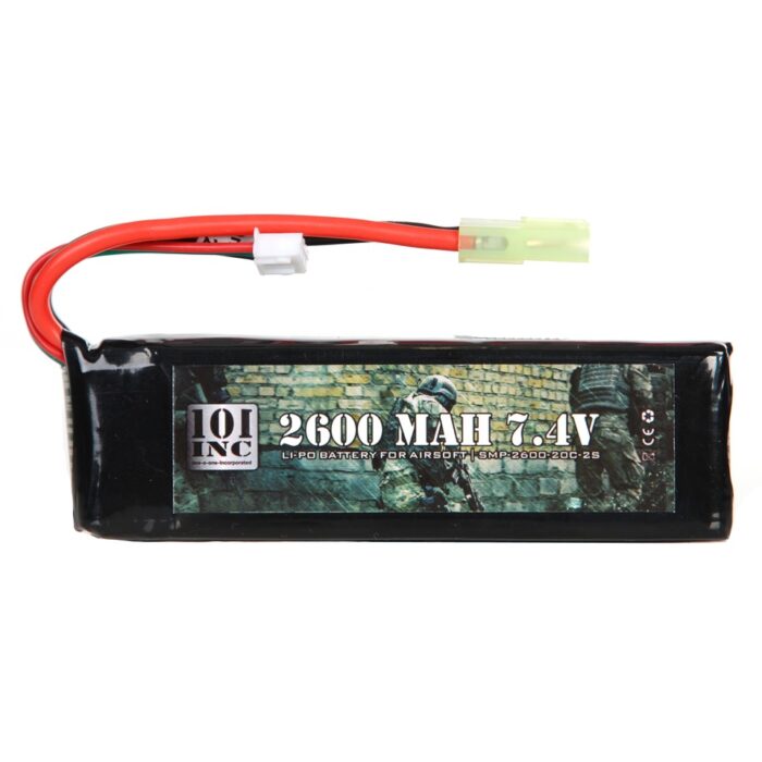 LI-PO BATTERIJ 7.4V -2600 MAH BLOCK-0