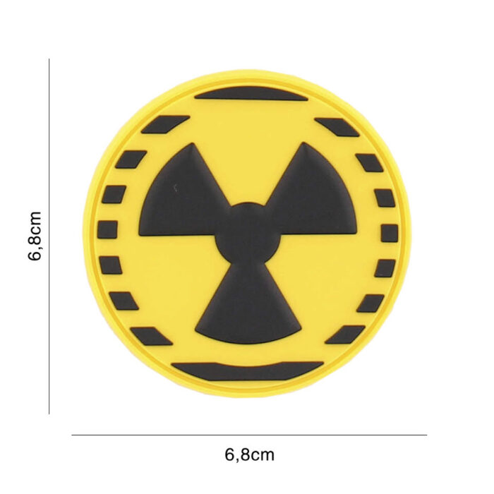 Embleem 3D PVC Nuclear geel-0