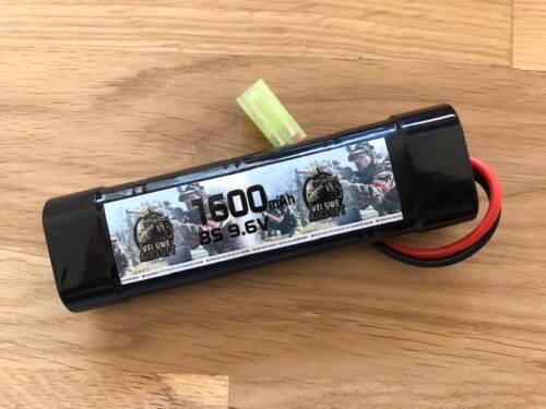 NIMH 9,6V BLOCK - 1600 MAH - VELUWE AIRSOFT-0