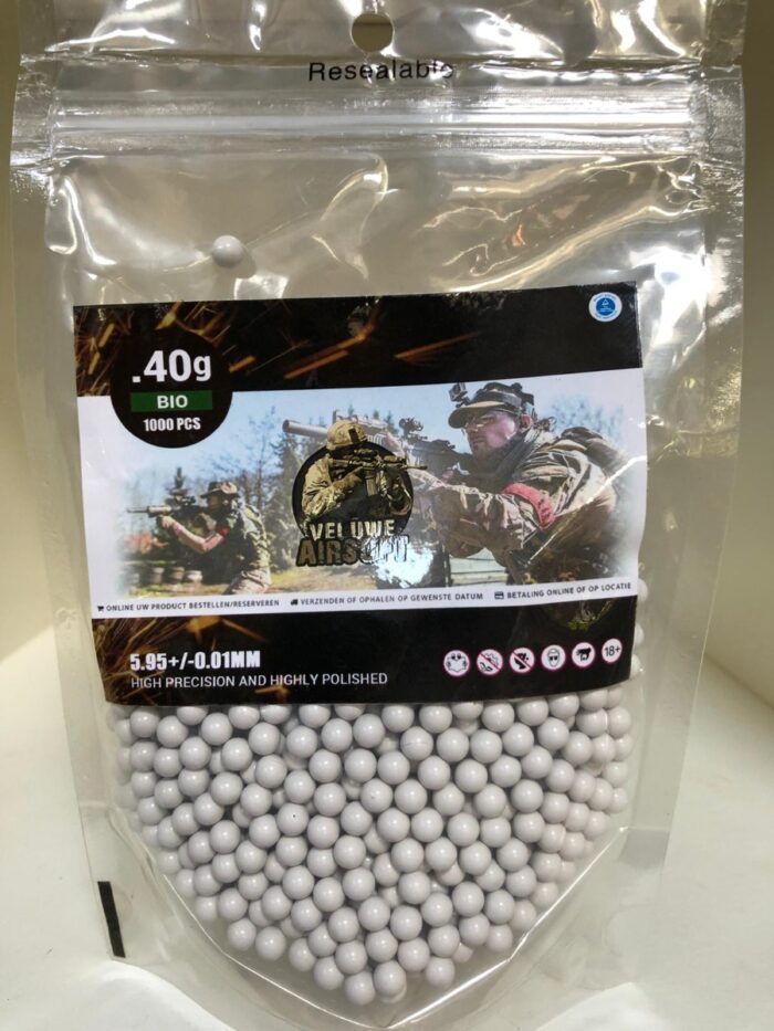 Plastic Bag - Veluwe Airsoft - BIO 0.40 BB - 1000pcs -0